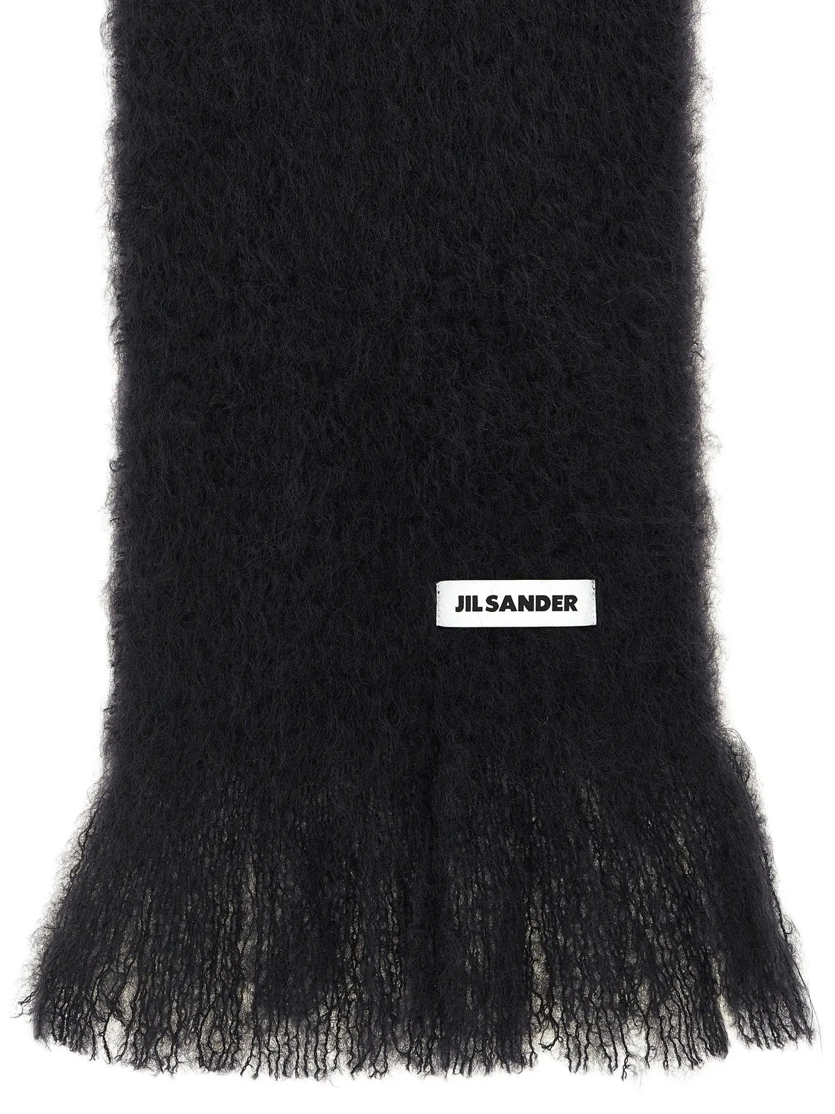 Écharpe Jil Sander en laine noire