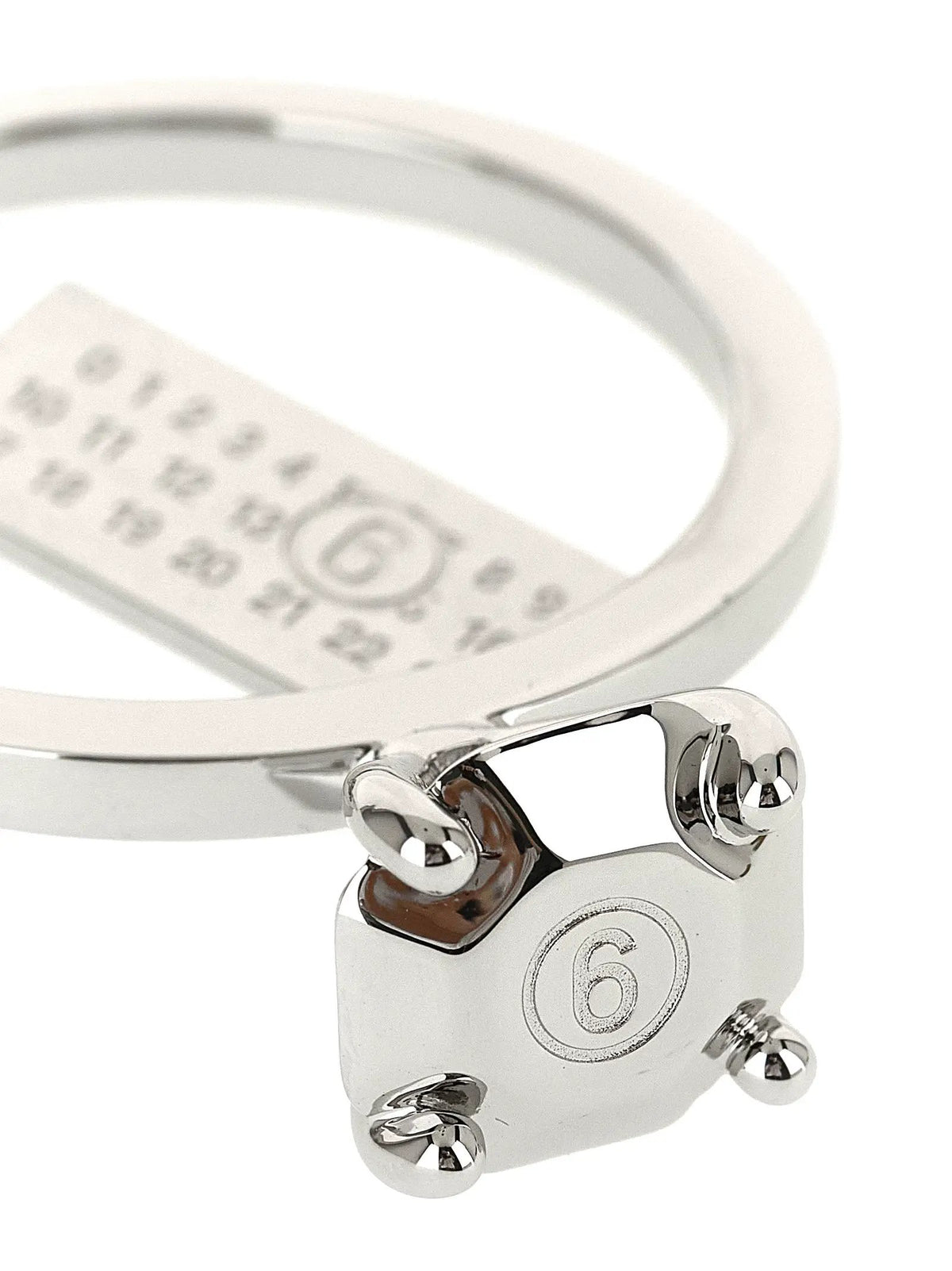 MM6 Maison Margiela Silver Brass Keychain