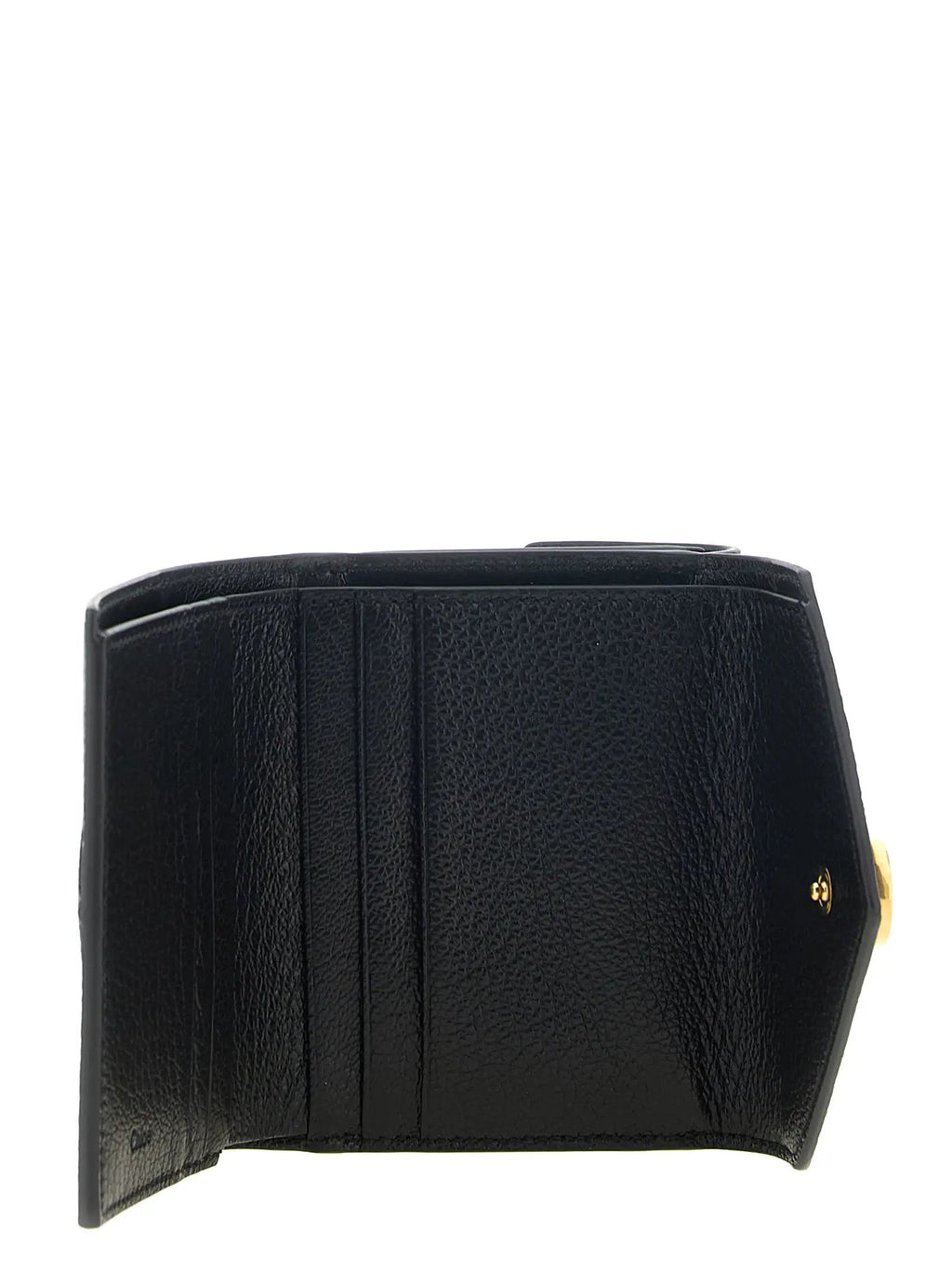 Porte-cartes Chloé en cuir de chèvre noir