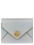 Porte-cartes Chloé en cuir de chèvre bleu
