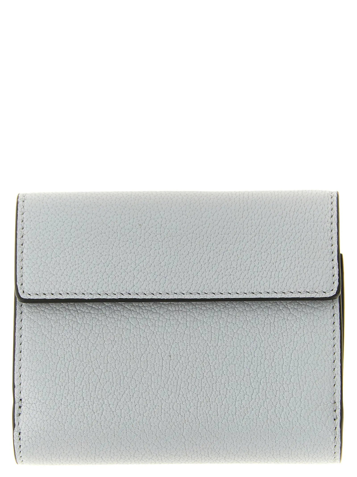 Porte-cartes Chloé en cuir de chèvre bleu