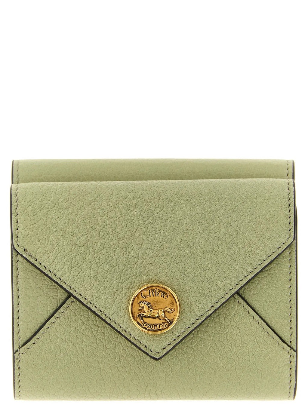 Porte-cartes Chloé bicolore en cuir de chèvre