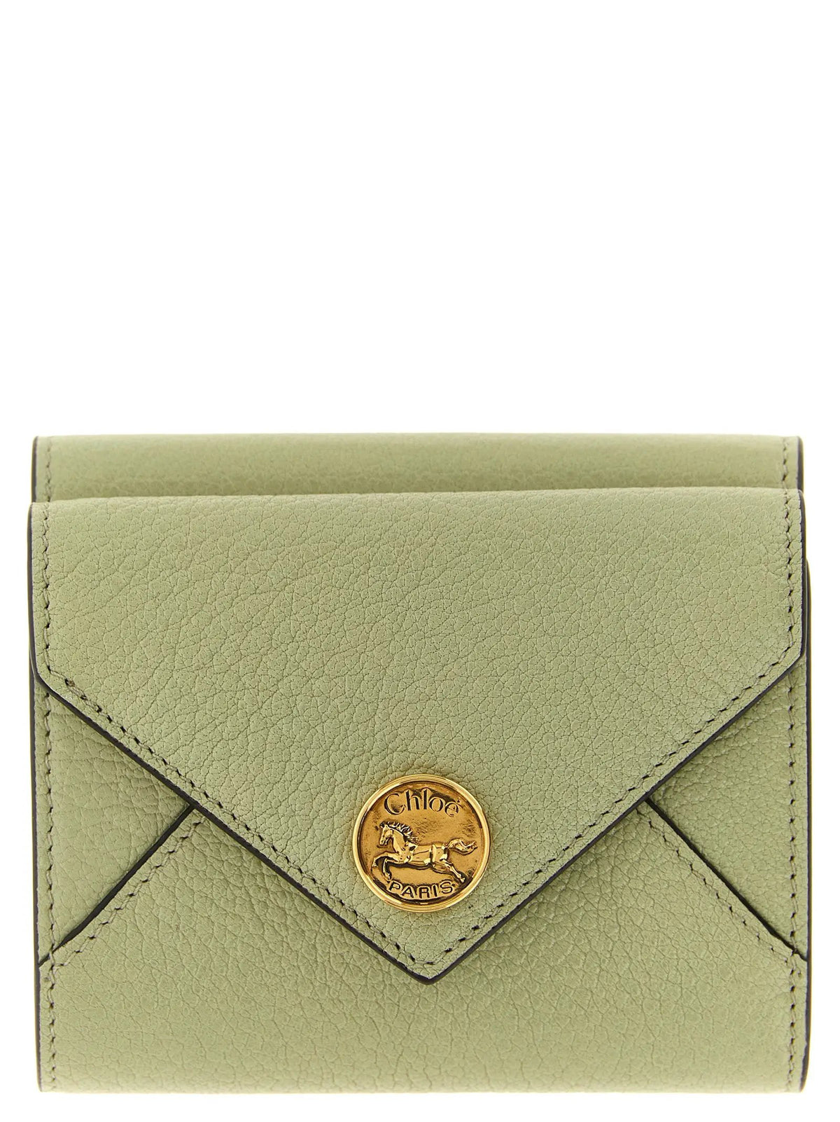 Porte-cartes Chloé bicolore en cuir de chèvre