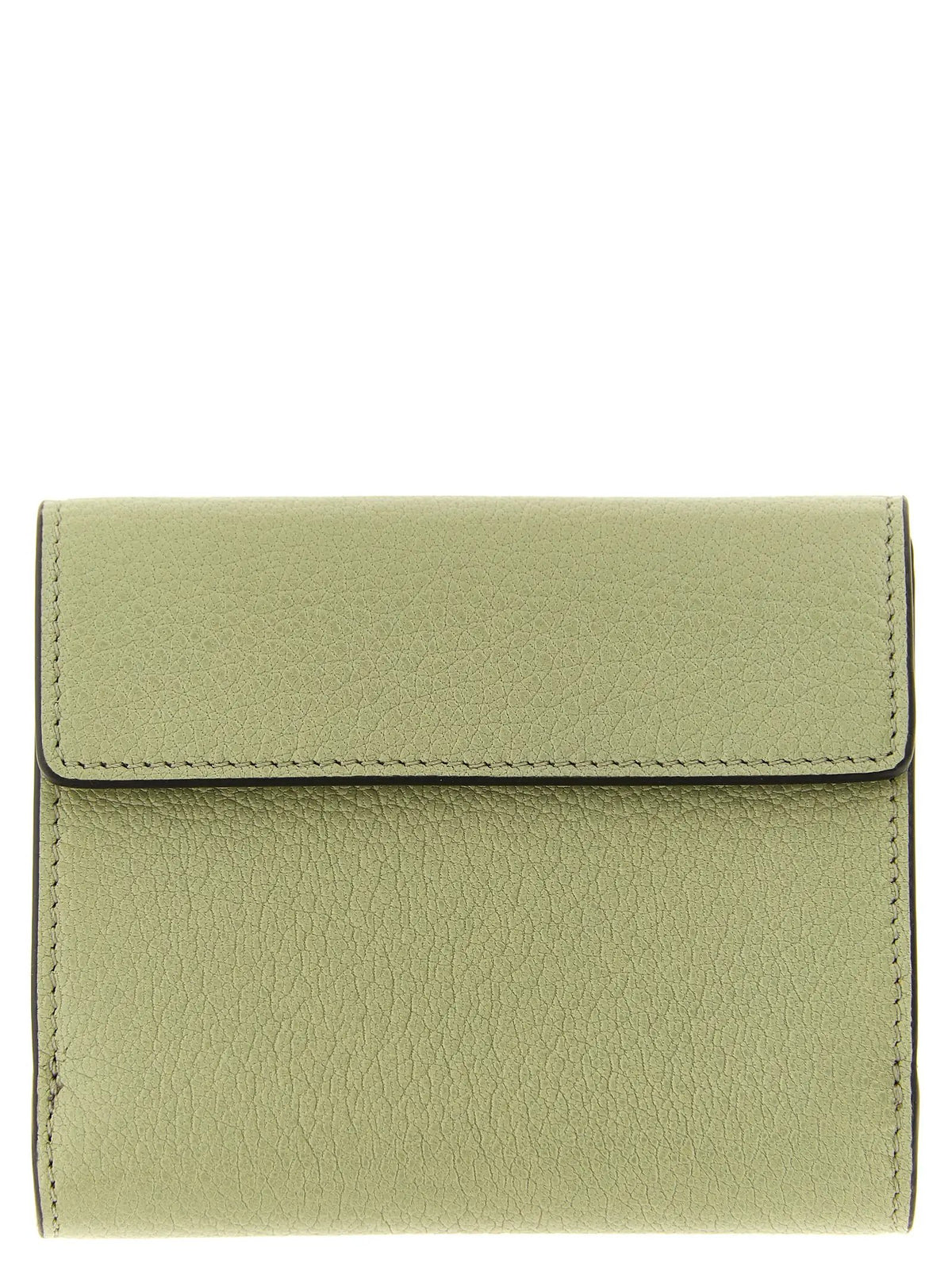 Porte-cartes Chloé bicolore en cuir de chèvre