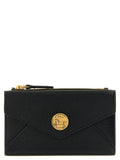 Porte-cartes Chloé en cuir de chèvre noir