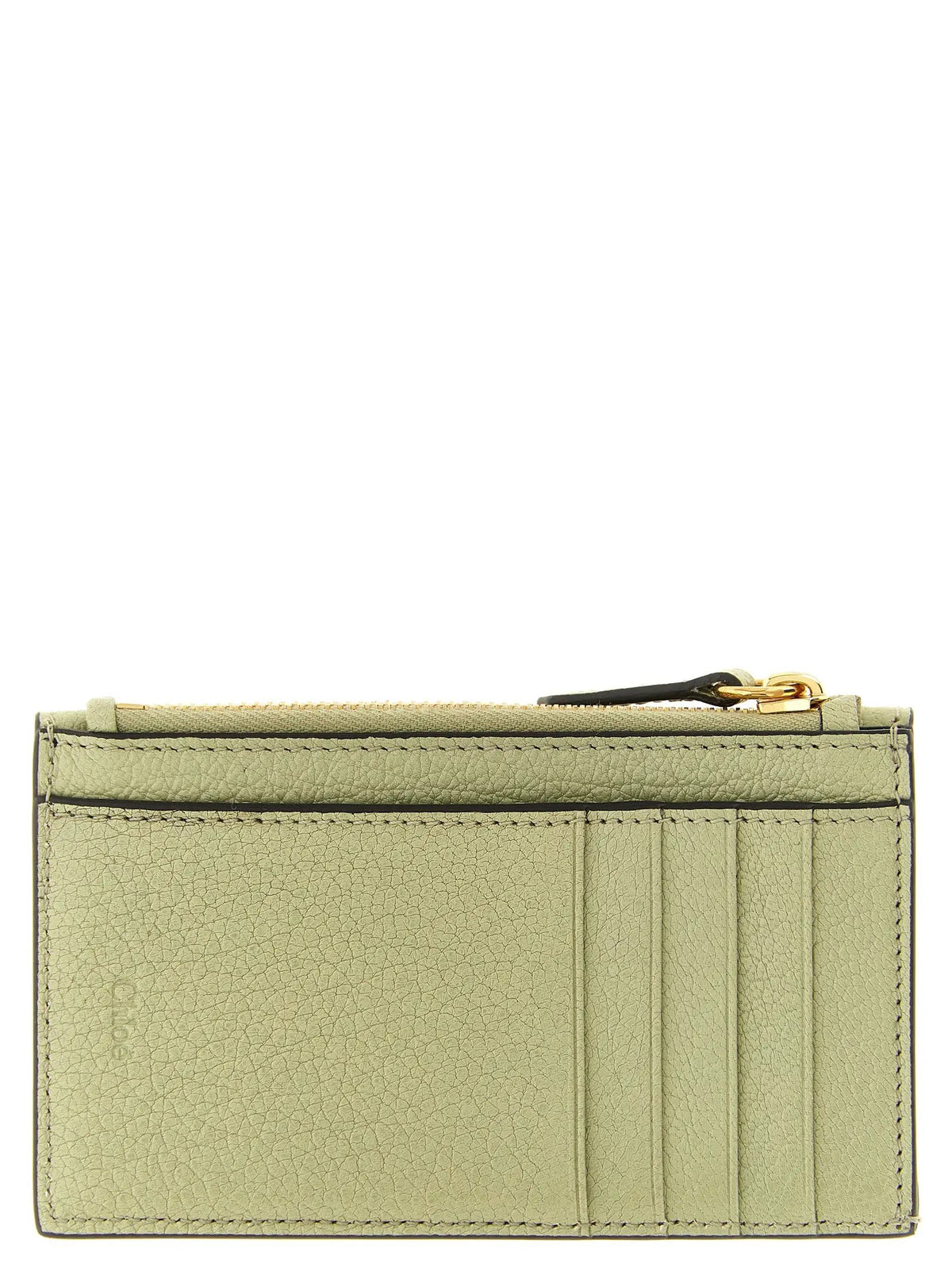 Porte-cartes Chloé bicolore en cuir de chèvre