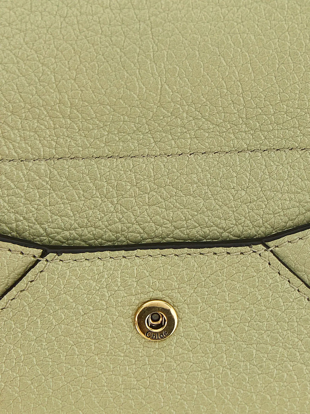 Porte-cartes Chloé bicolore en cuir de chèvre