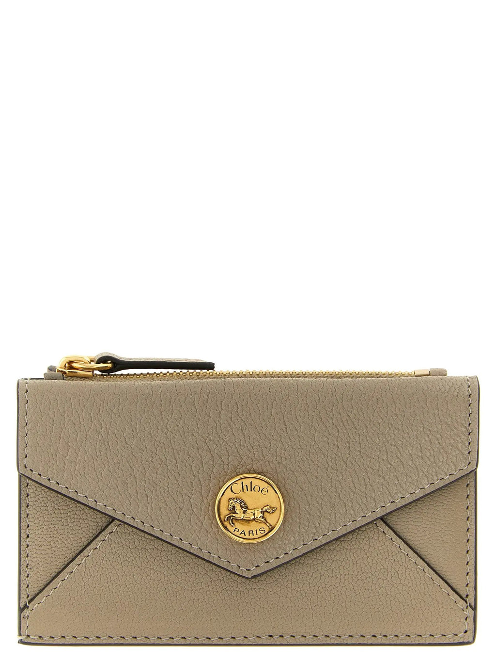 Chloé Beige Goatskin Cardholder
