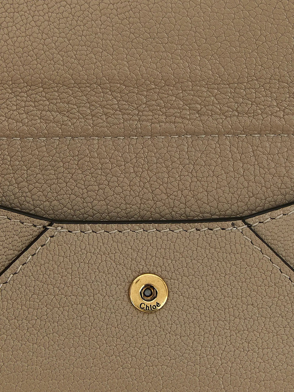 Chloé Beige Goatskin Cardholder