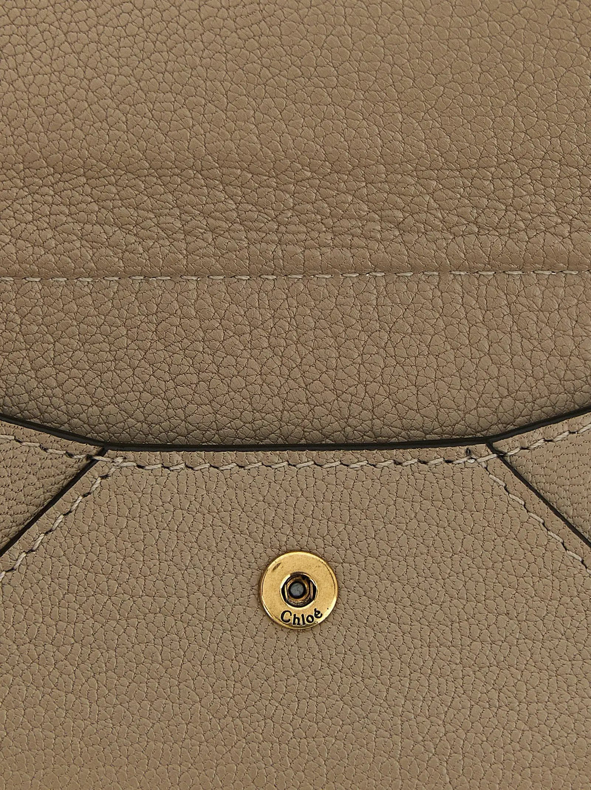 Chloé Beige Goatskin Cardholder