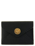 Porte-cartes Chloé en cuir de chèvre noir