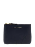 Comme Des Garçons Blue Calfskin Cardholder