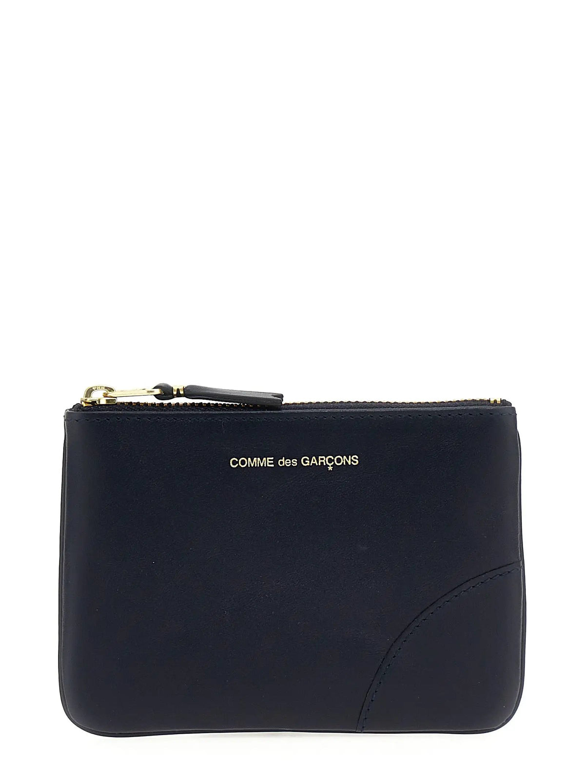 Comme Des Garçons Blue Calfskin Cardholder
