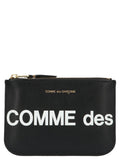 Porte-cartes en cuir de veau bicolore Comme des Garçons
