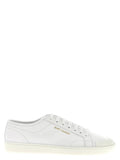 Saint Laurent White Calfskin Low Top Sneakers
