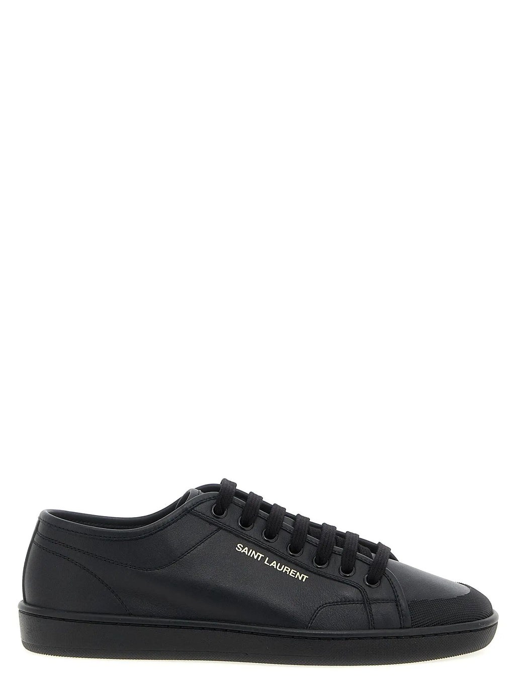 Baskets basses Saint Laurent en cuir de veau noir