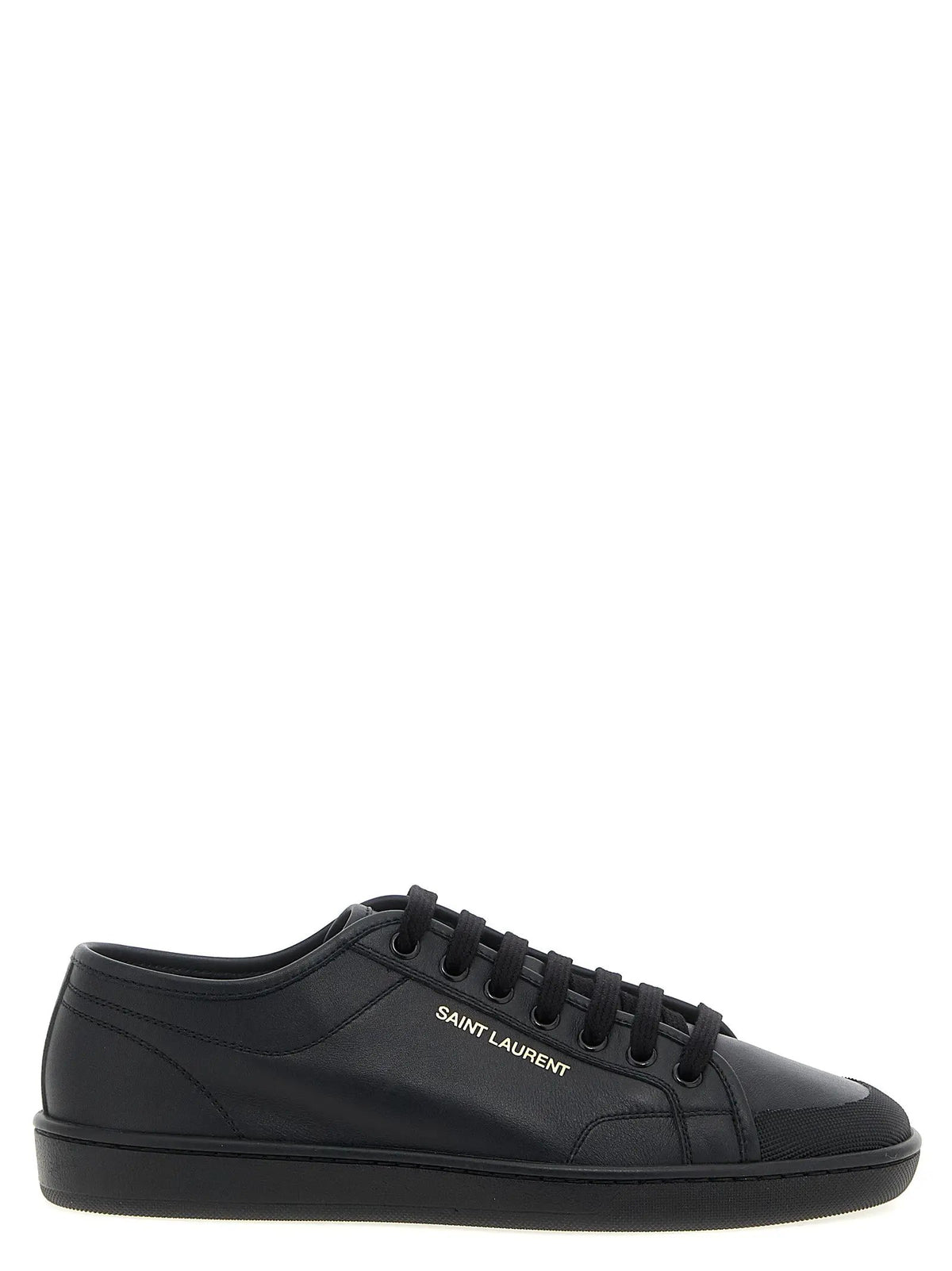 Baskets basses Saint Laurent en cuir de veau noir