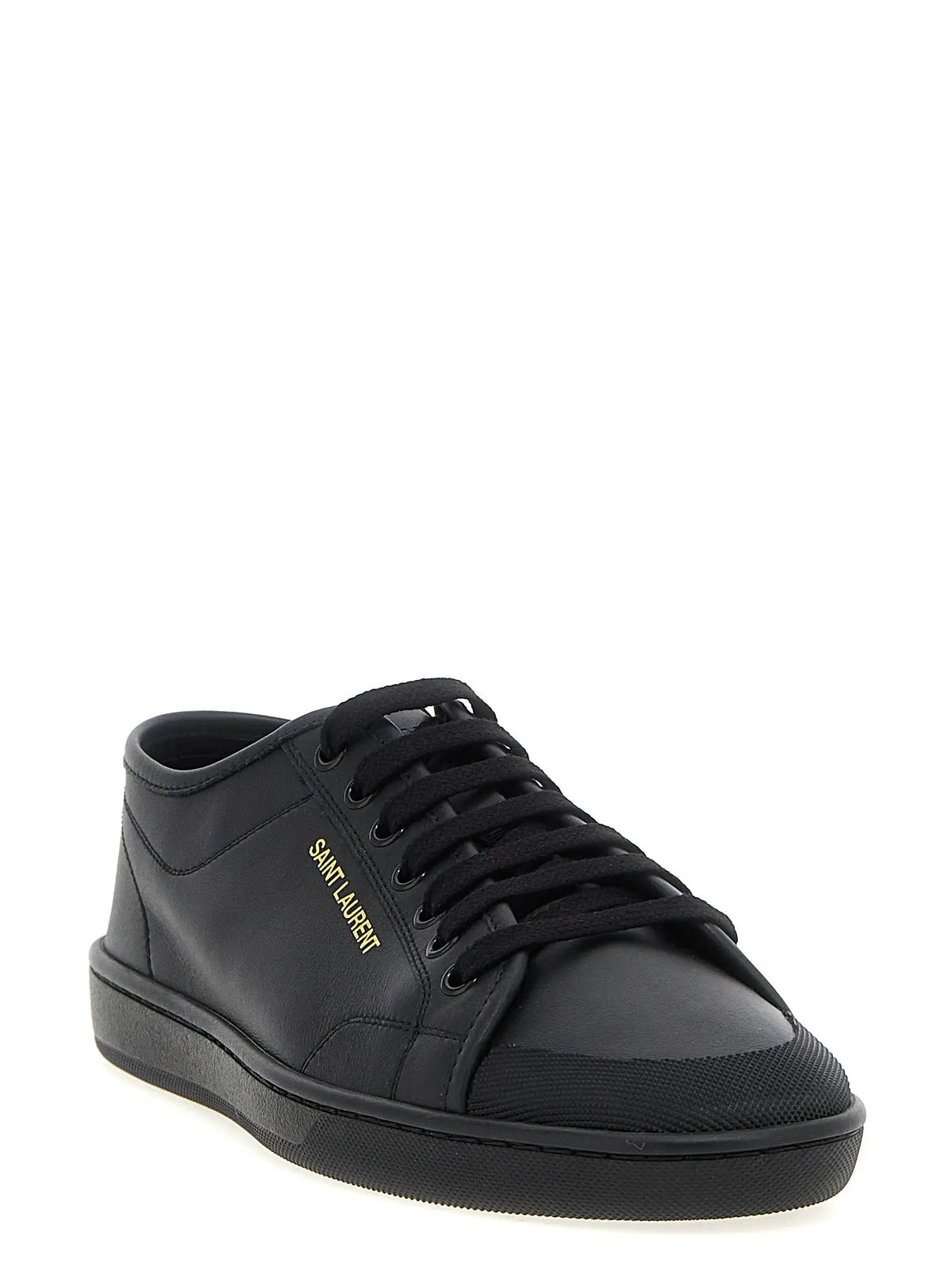Baskets basses Saint Laurent en cuir de veau noir