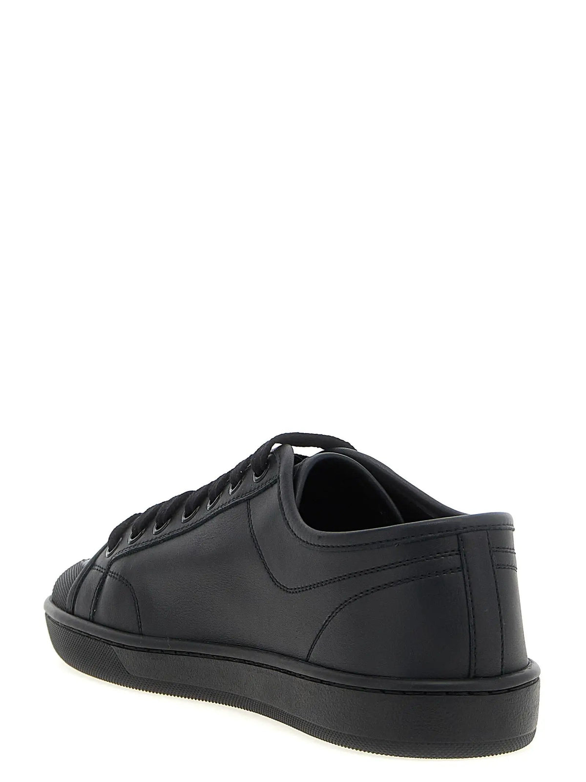 Baskets basses Saint Laurent en cuir de veau noir