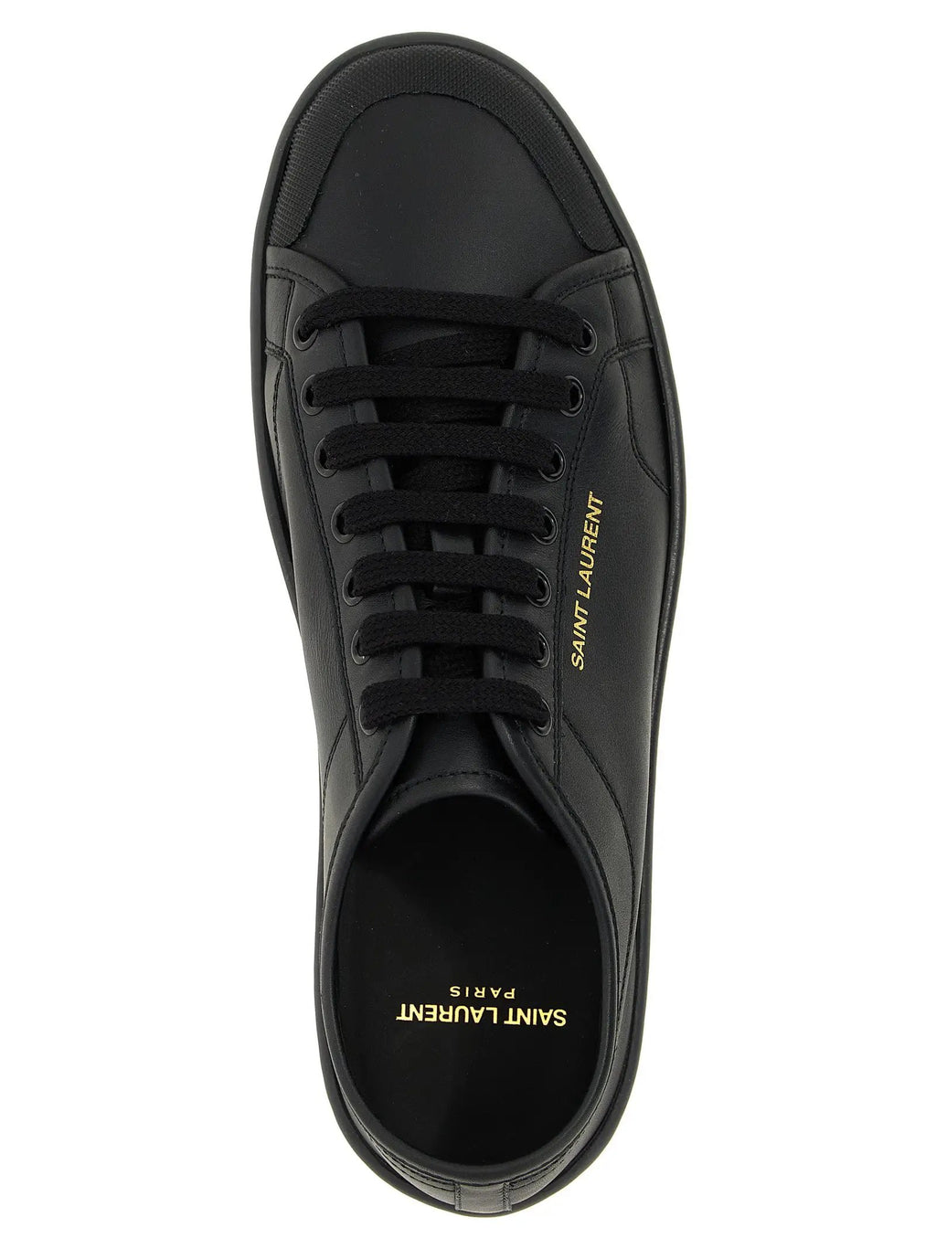 Baskets basses Saint Laurent en cuir de veau noir