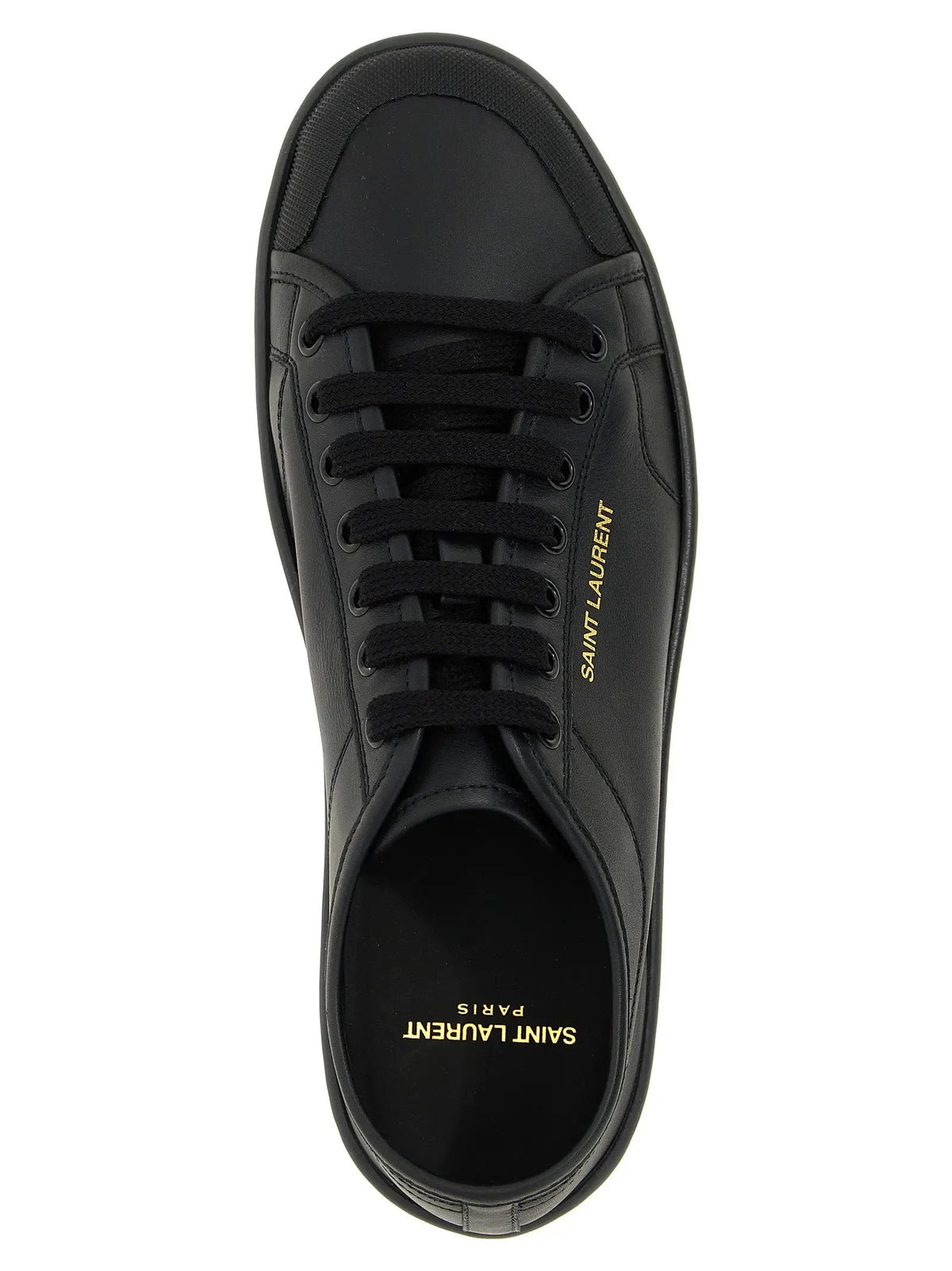 Baskets basses Saint Laurent en cuir de veau noir