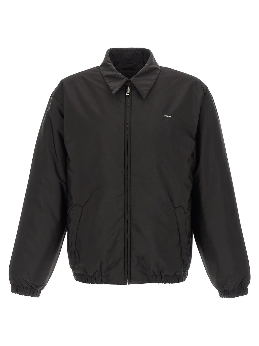 Veste longue Prada en polyamide recyclé noir