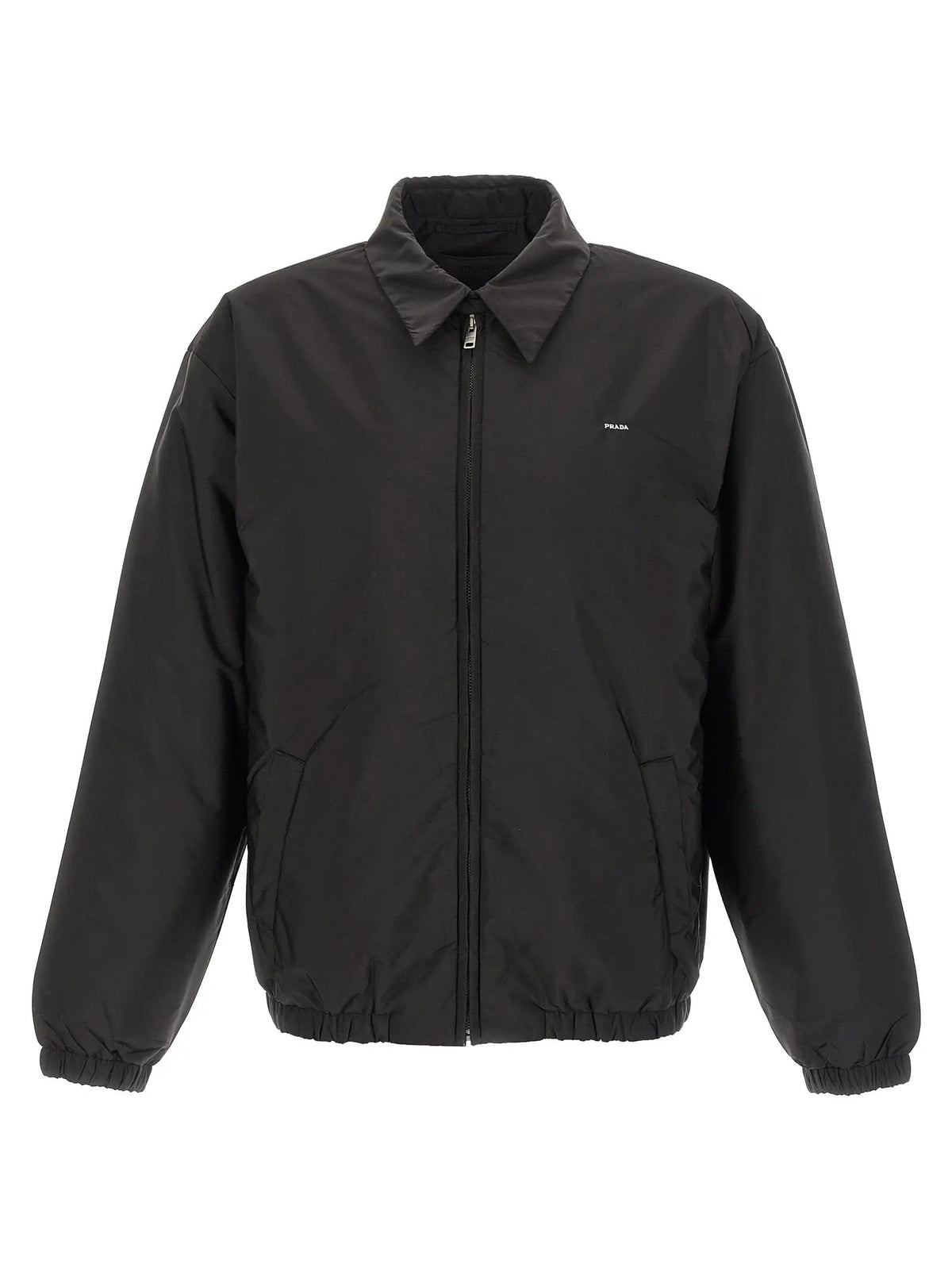 Veste longue Prada en polyamide recyclé noir