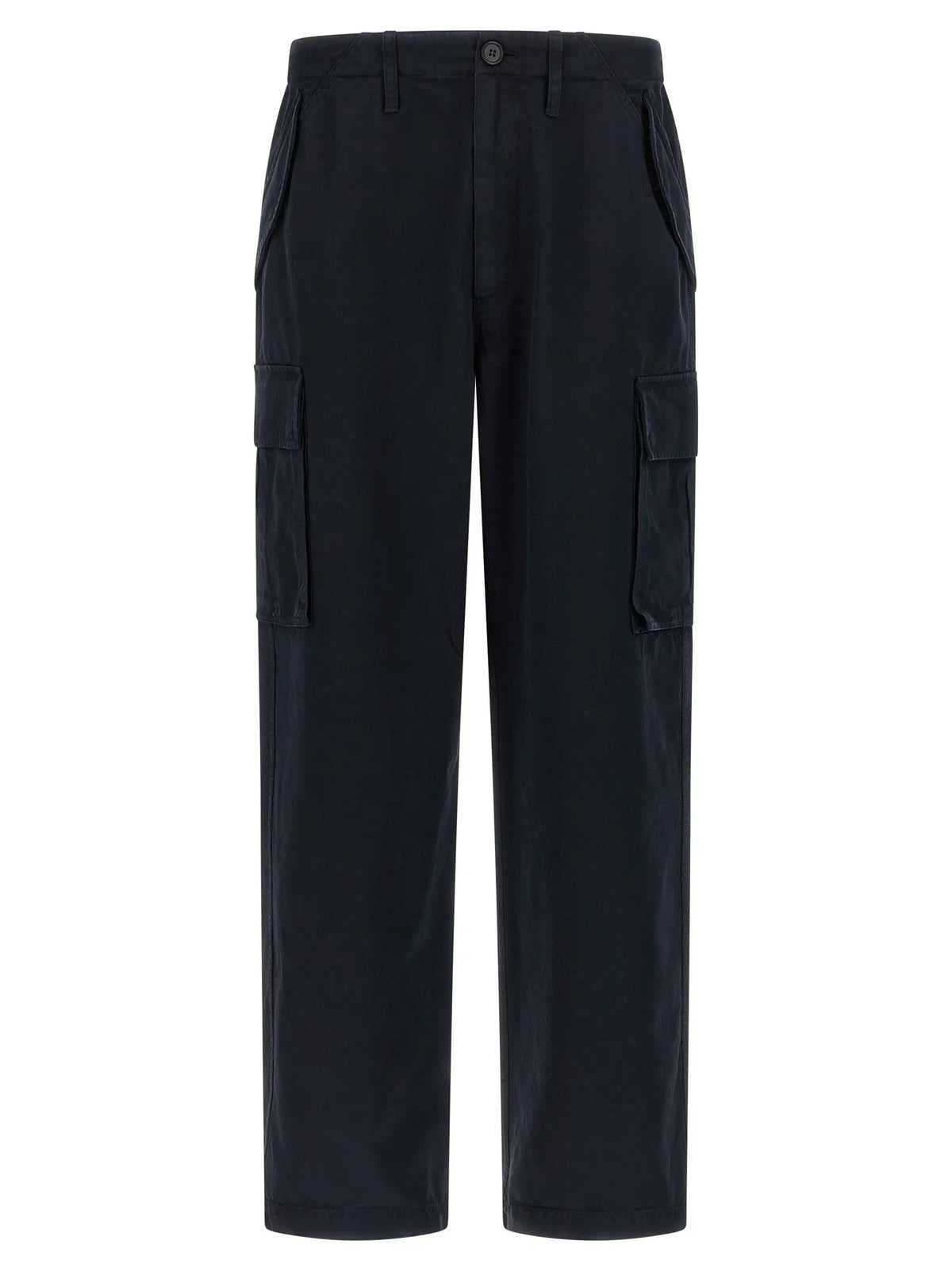 Pantalon cargo Burberry en coton bleu