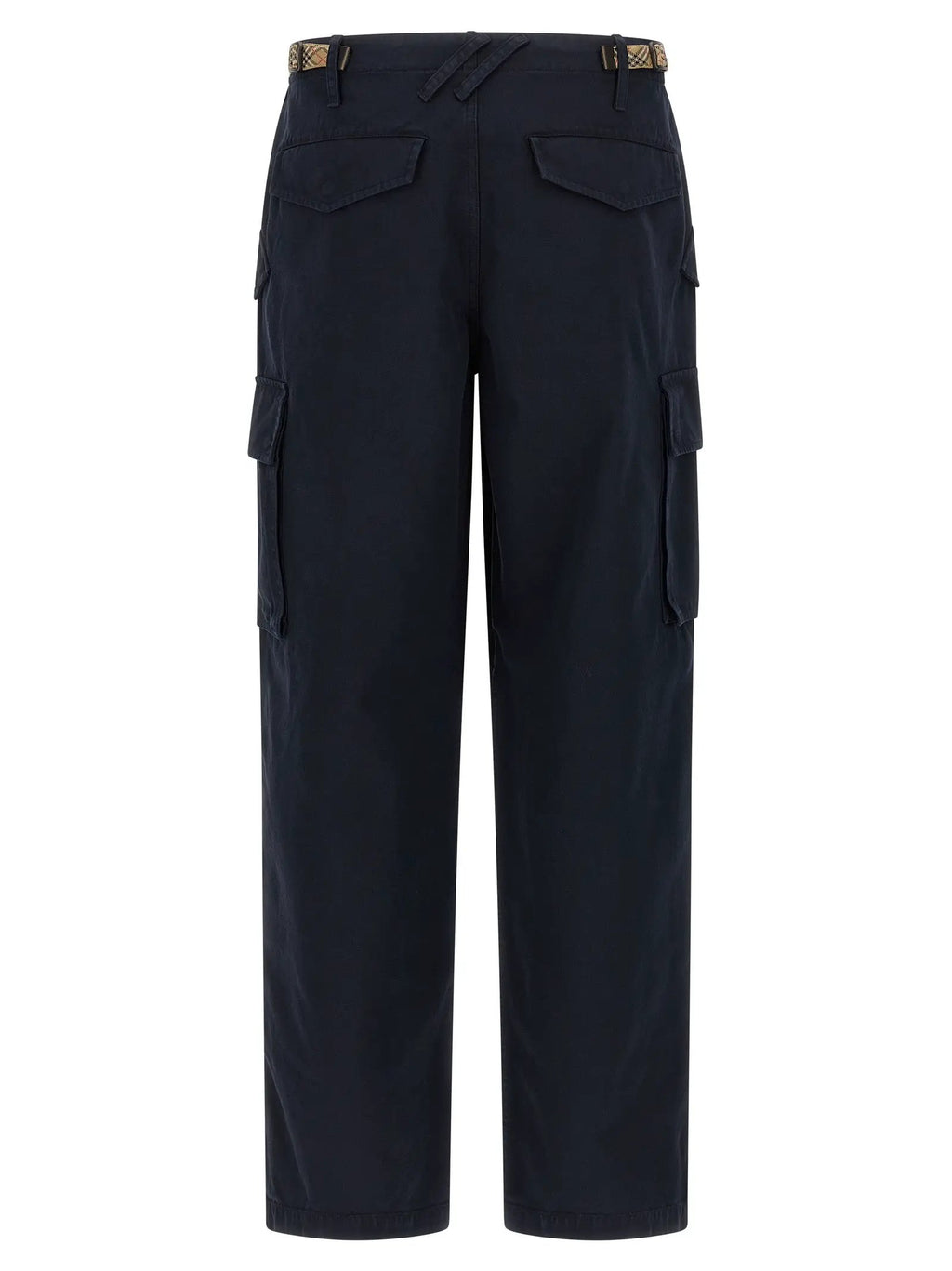 Pantalon cargo Burberry en coton bleu