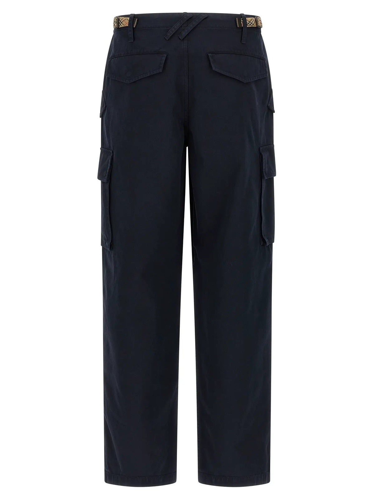 Pantalon cargo Burberry en coton bleu