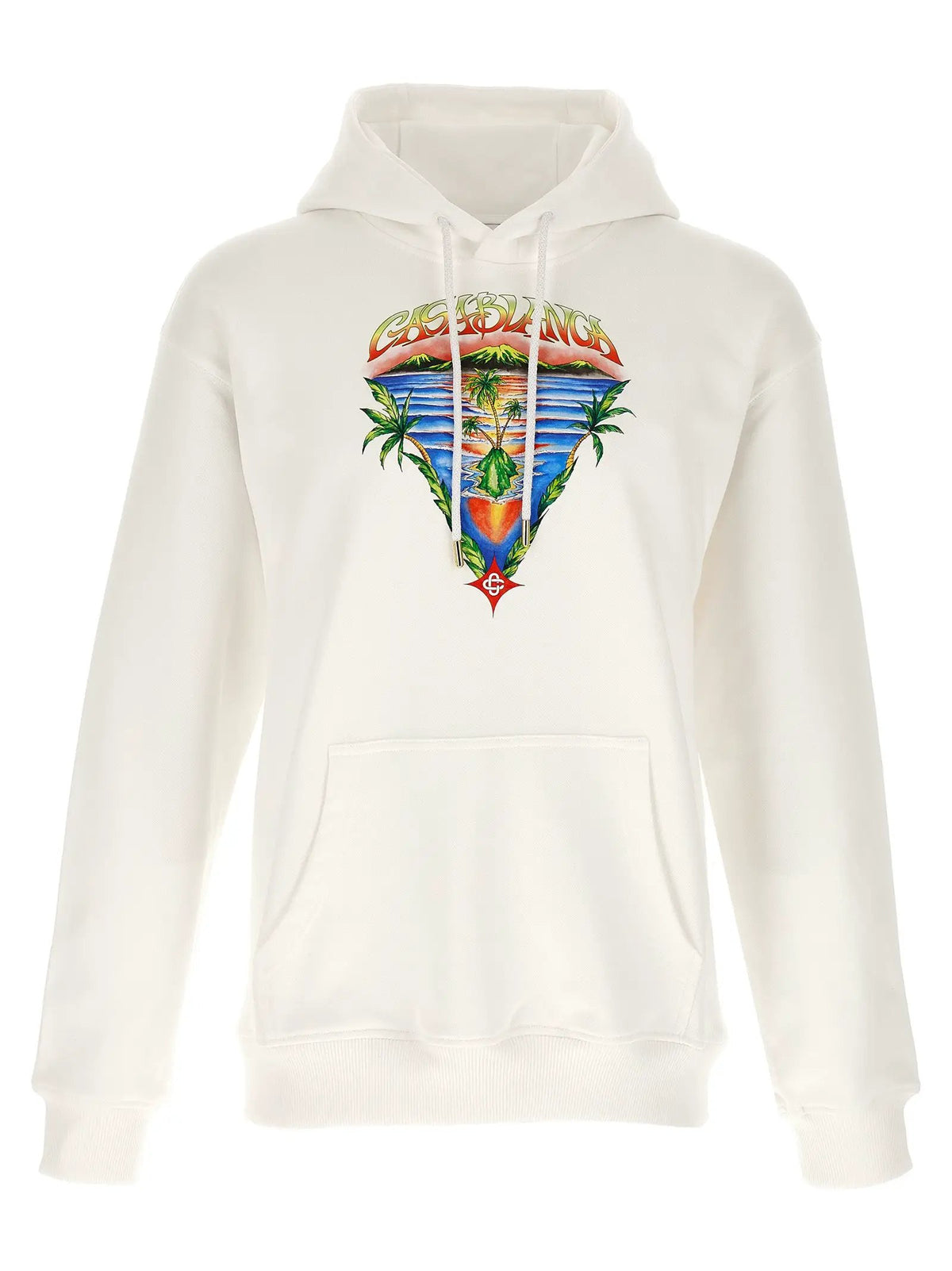 Casablanca White Organic Cotton Sweatshirt