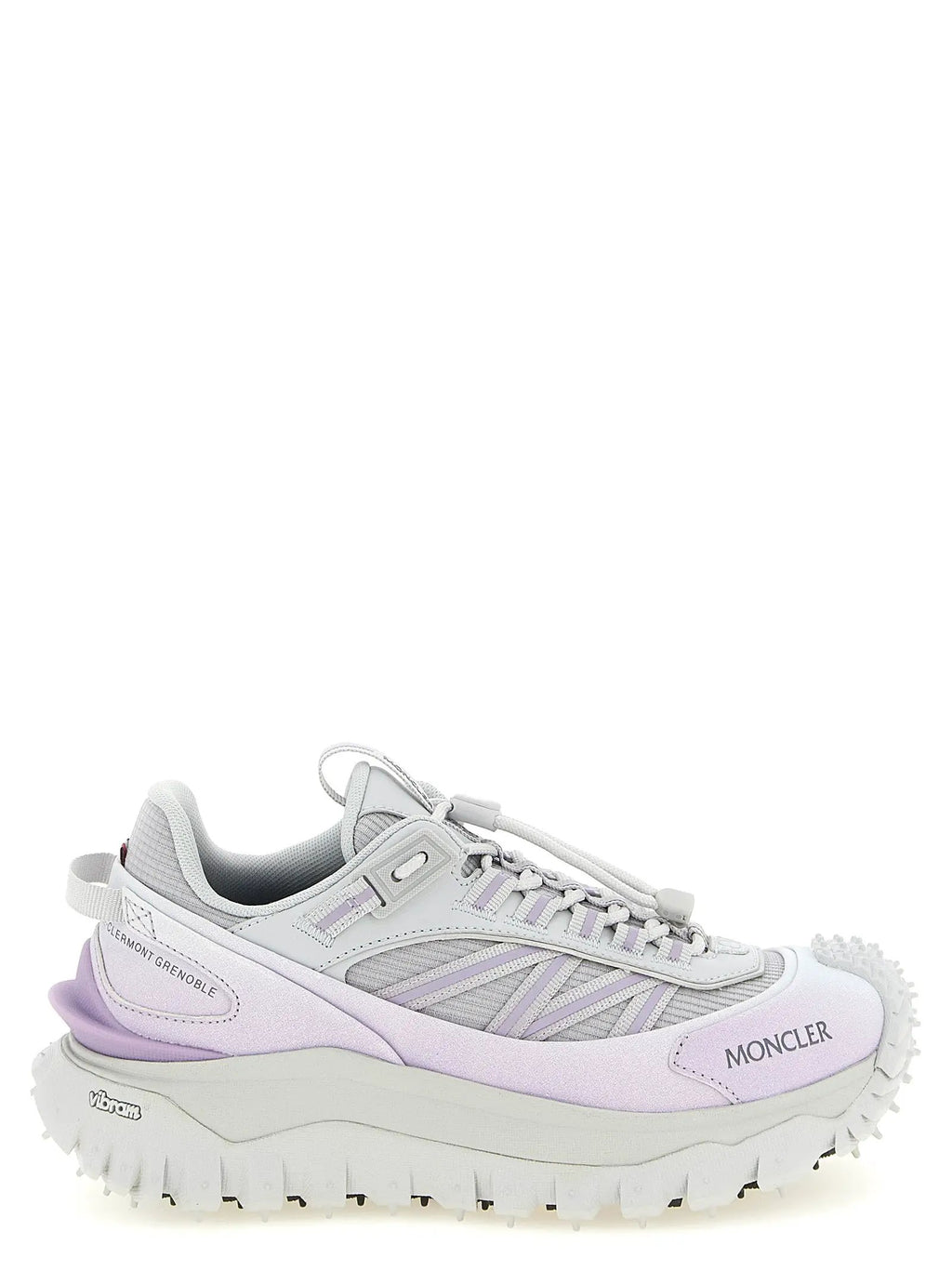 Moncler Purple Polyester Athletic Sneakers