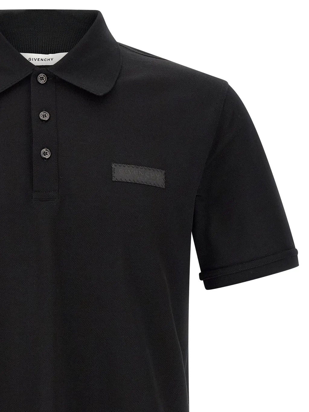 Polo en coton noir Givenchy