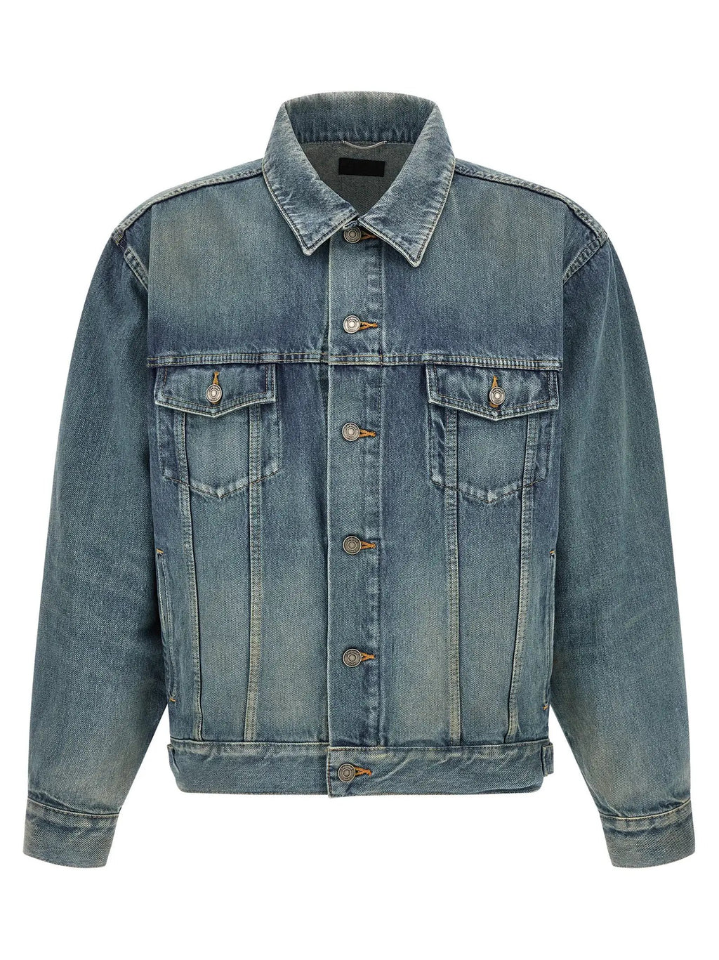 Saint Laurent Blue Cotton Denim Jacket