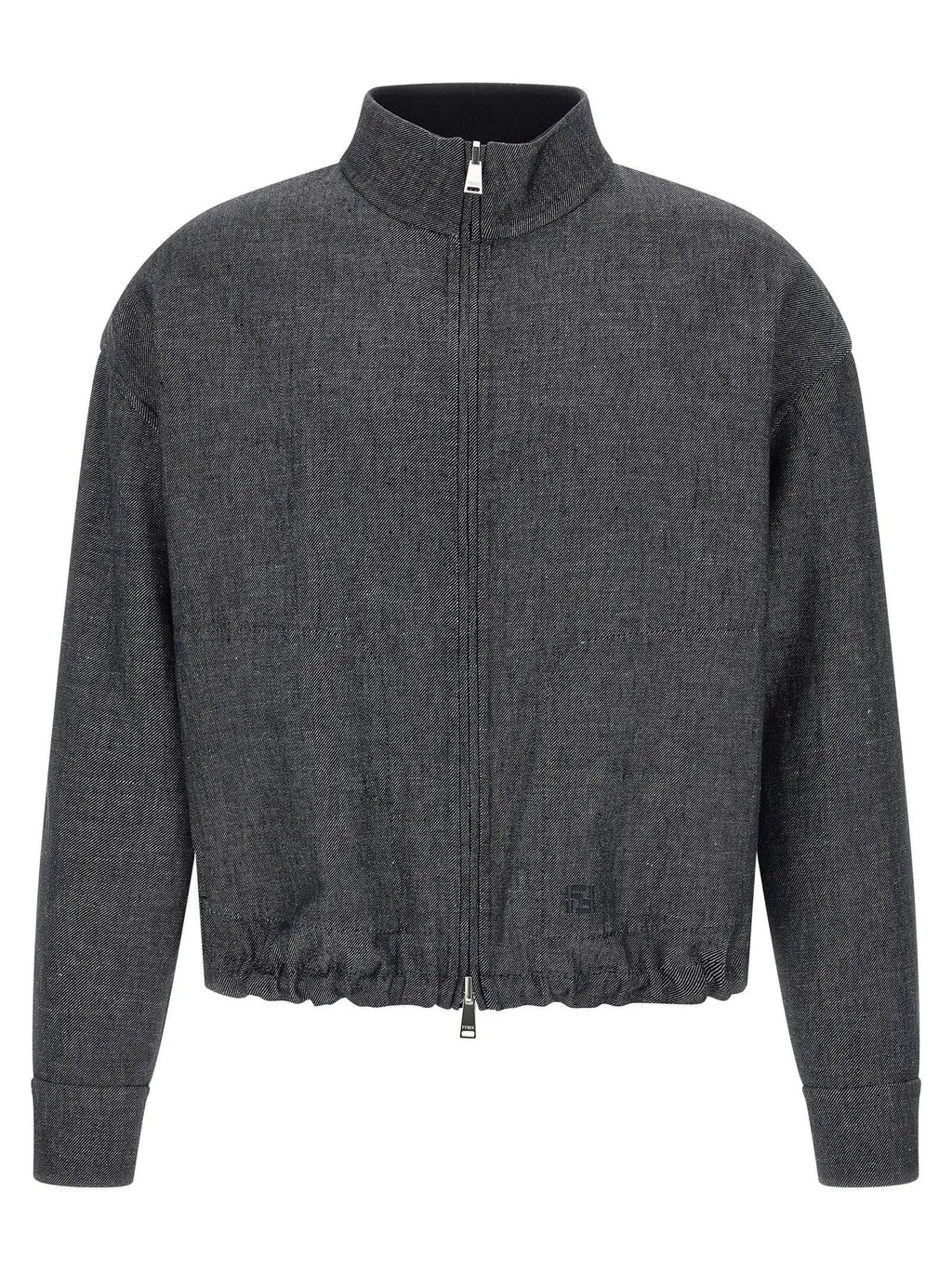 Fendi Blue Linen Denim Jacket