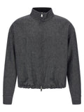 Fendi Blue Linen Denim Jacket