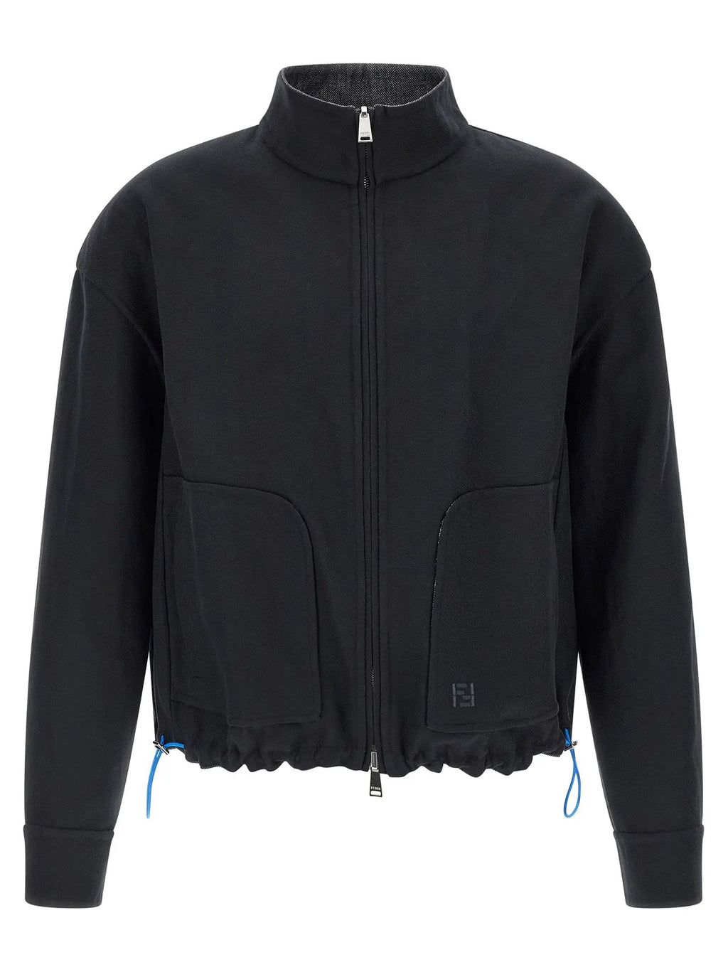 Fendi Blue Linen Denim Jacket