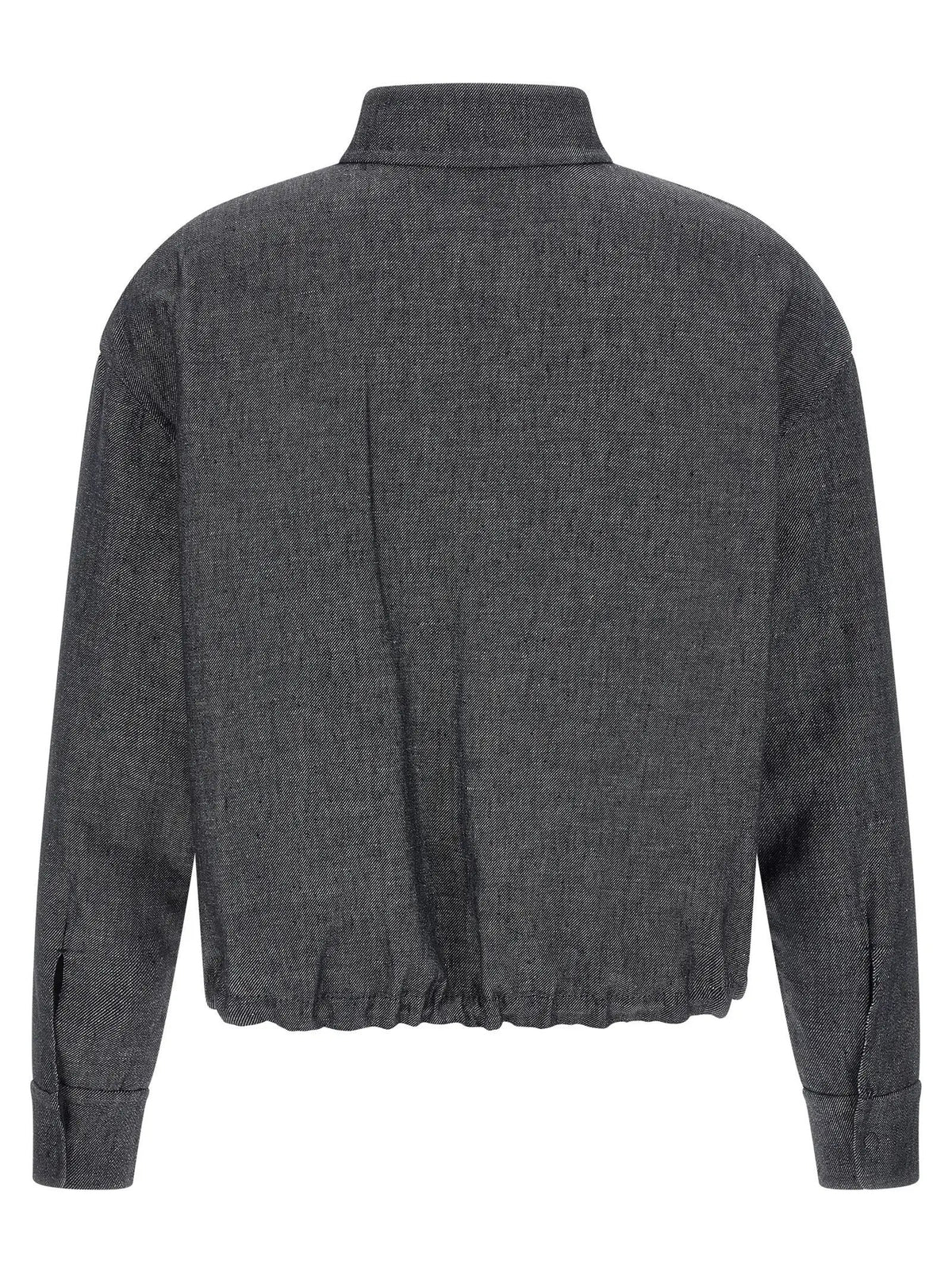 Fendi Blue Linen Denim Jacket