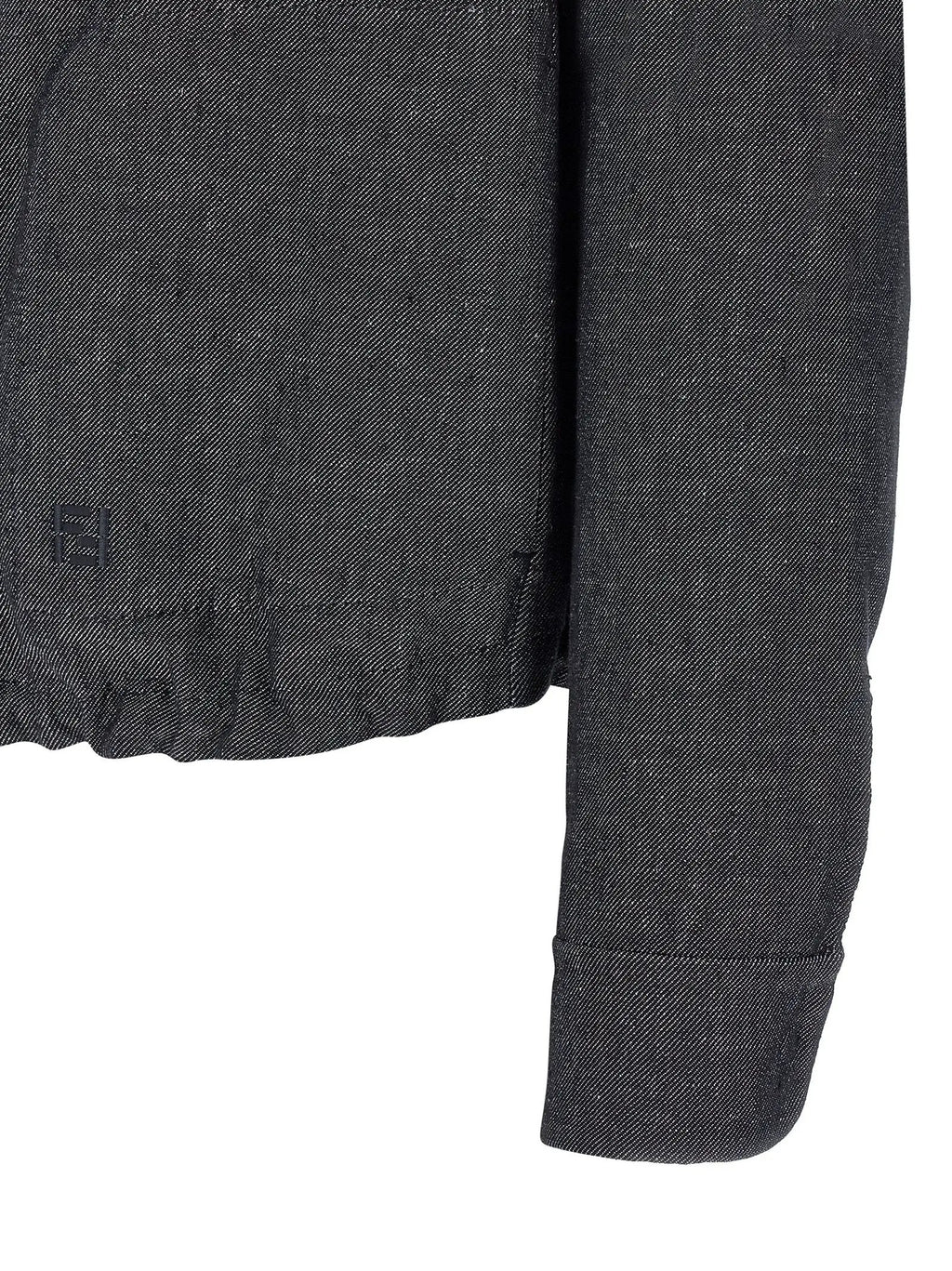 Fendi Blue Linen Denim Jacket
