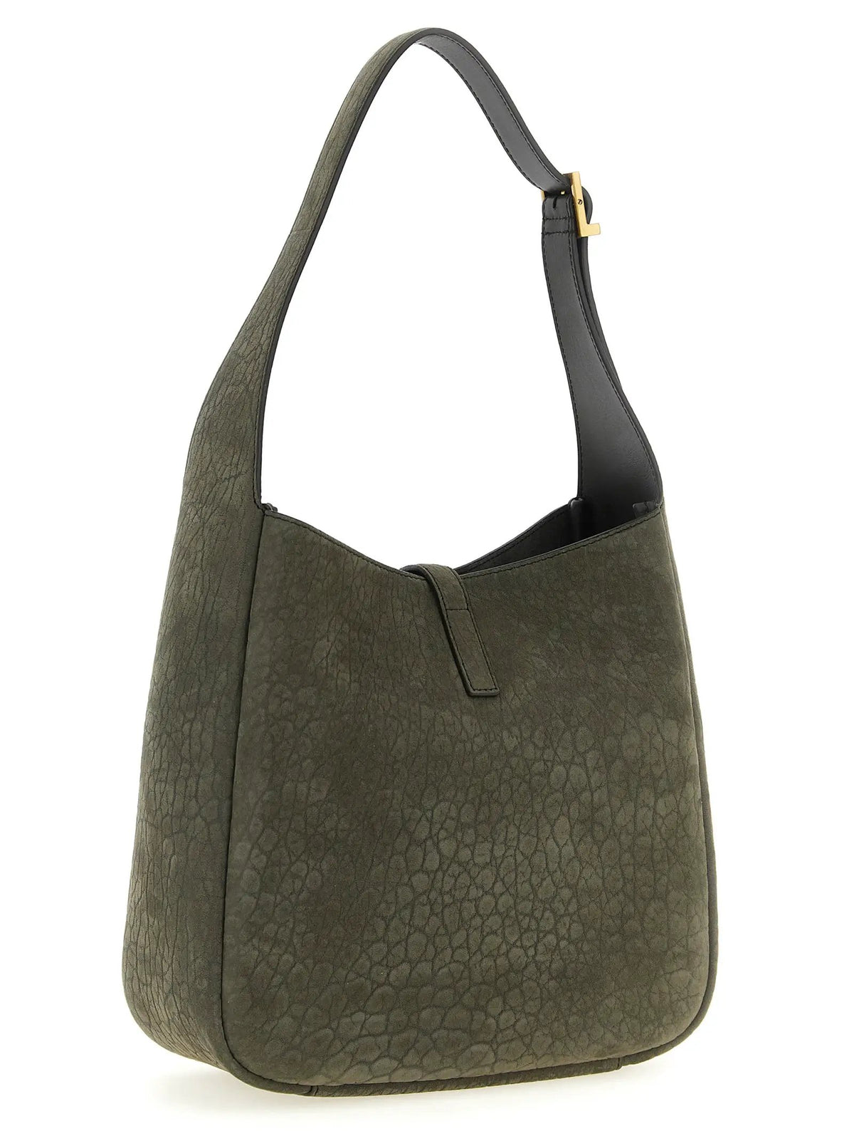 Sac à bandoulière en cuir d'agneau gris Saint Laurent