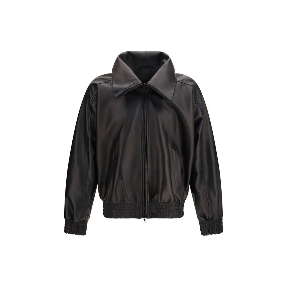 Balenciaga Black Lamb Ovis Aries Leather Jacket