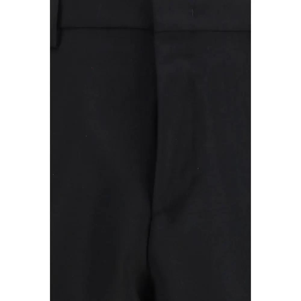 Fendi Black Mohair Dress Pants