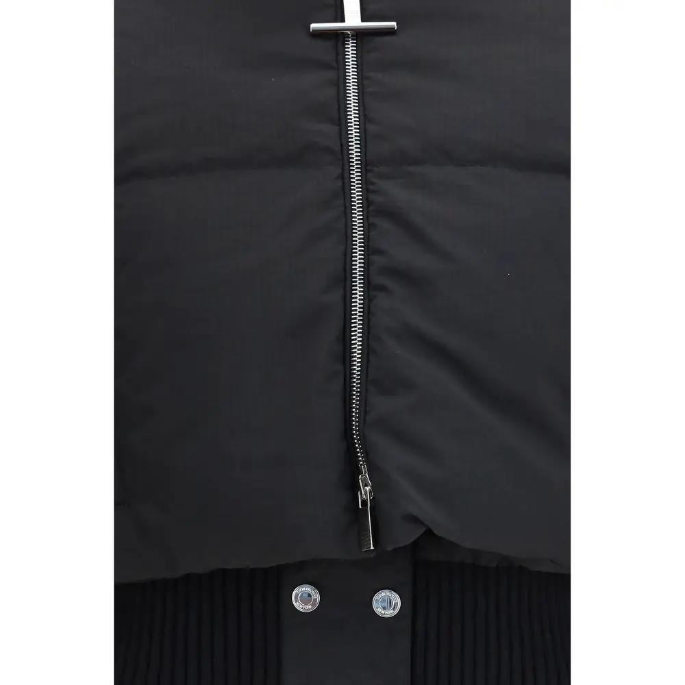Veste longue en polyamide noir Thom Browne