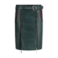Marni Bicolor Calf Leather Bos Taurus Long Skirt