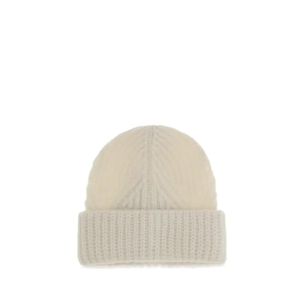 Bonnet Moncler en laine beige modèle Aries
