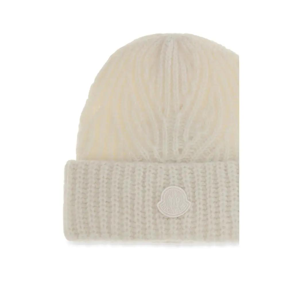 Bonnet Moncler en laine beige modèle Aries