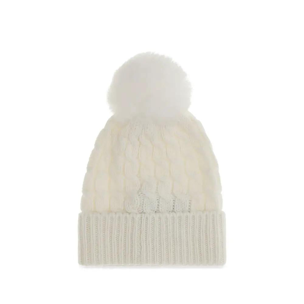 Bonnet oversized en laine blanc Moncler Grenoble