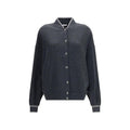 Brunello Cucinelli Gray Cotton Bomber