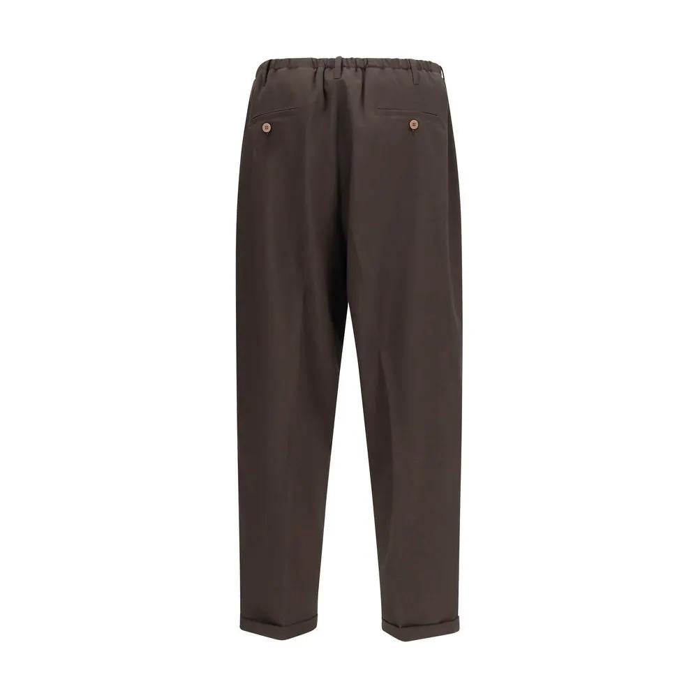 Pantalon décontracté Magliano en polyester marron