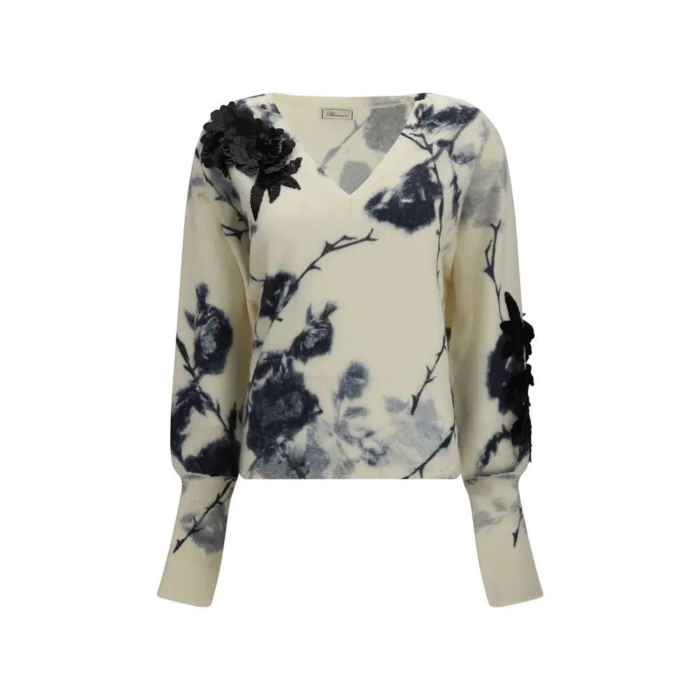 Pull en cachemire beige Blumarine